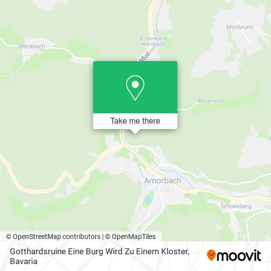 Gotthardsruine Eine Burg Wird Zu Einem Kloster map