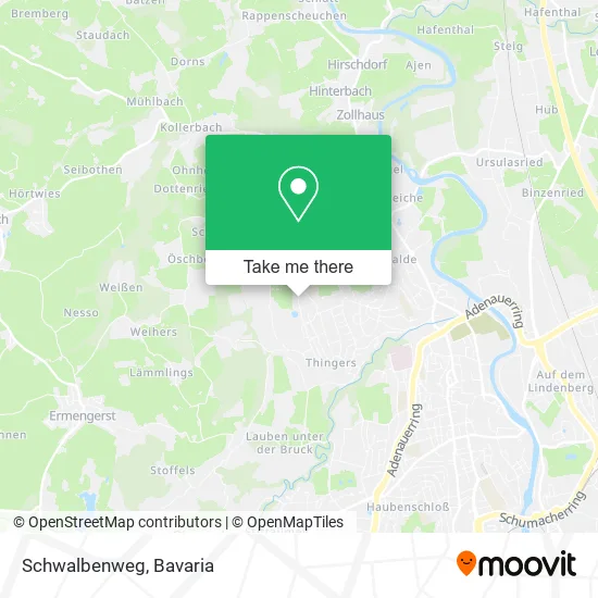 Карта Schwalbenweg