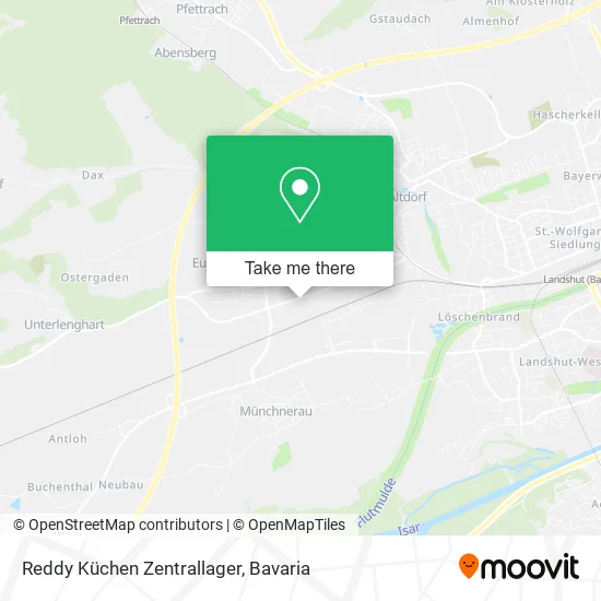 Карта Reddy Küchen Zentrallager