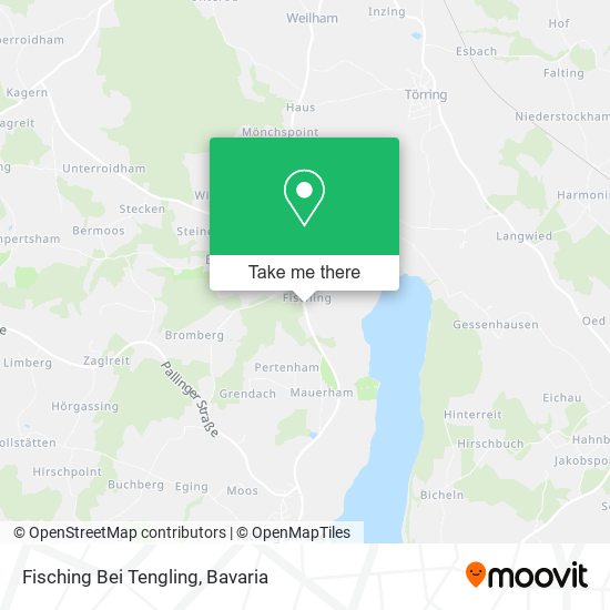 Карта Fisching Bei Tengling