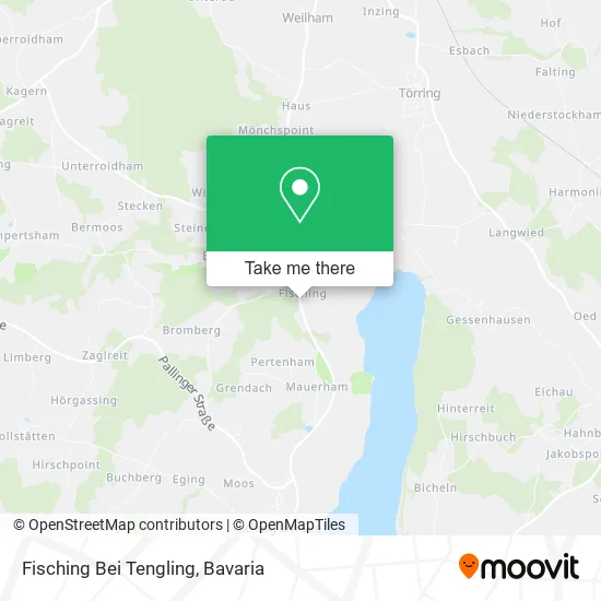 Карта Fisching Bei Tengling