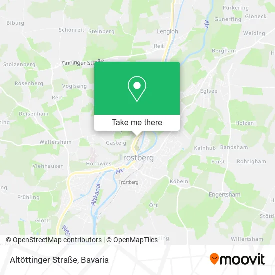 Карта Altöttinger Straße