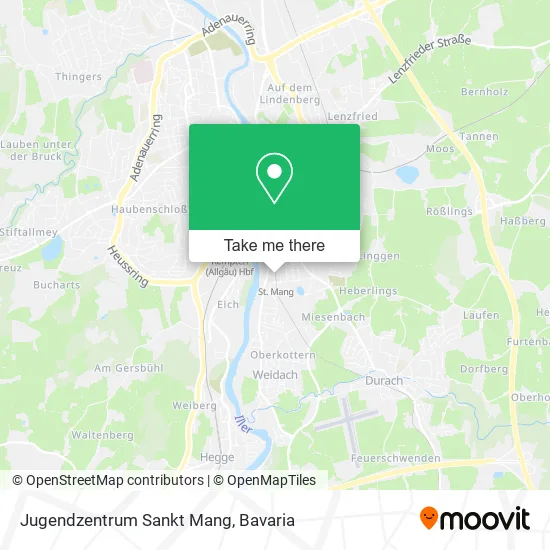 Карта Jugendzentrum Sankt Mang