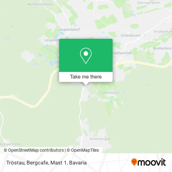 Карта Tröstau, Bergcafe, Mast 1
