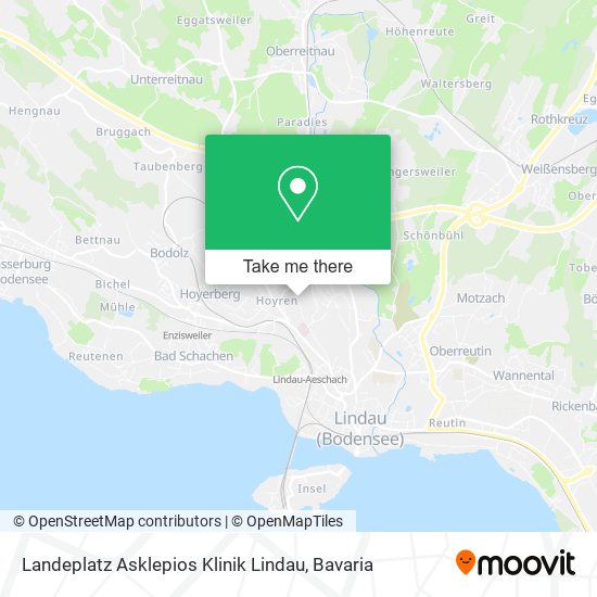 Карта Landeplatz Asklepios Klinik Lindau