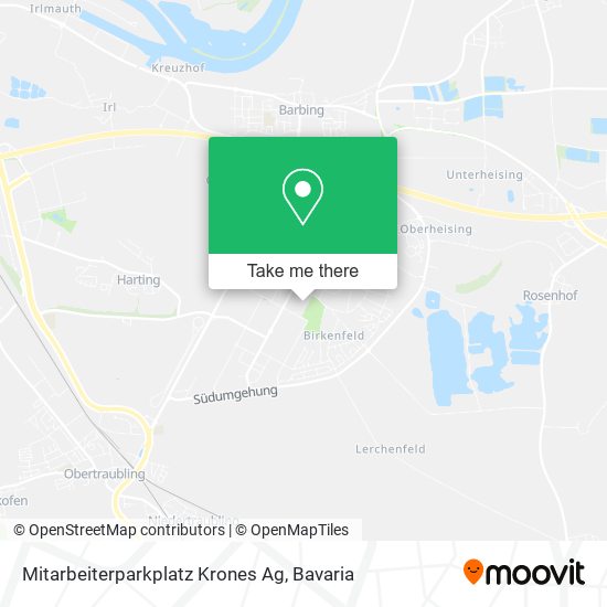 Карта Mitarbeiterparkplatz Krones Ag