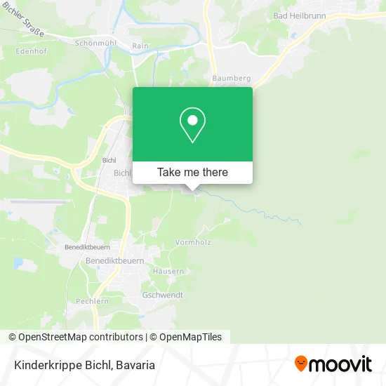 Карта Kinderkrippe Bichl