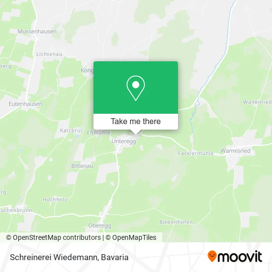 Карта Schreinerei Wiedemann