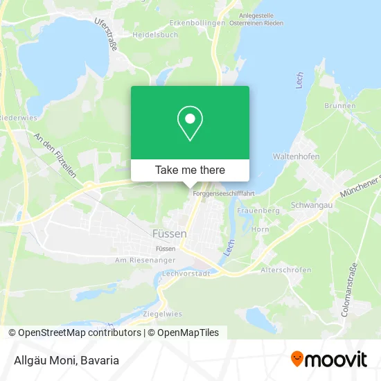 Карта Allgäu Moni