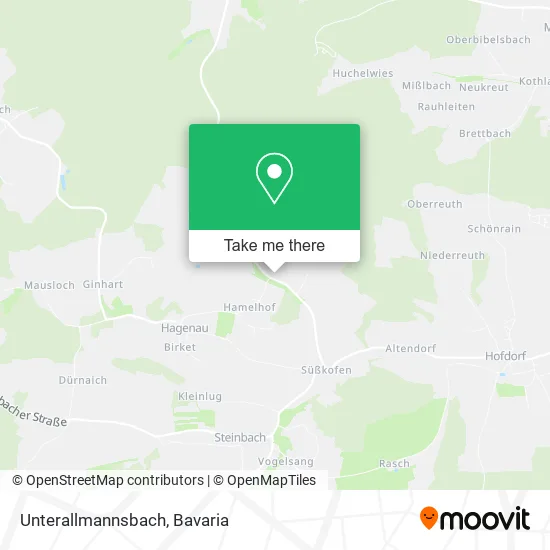 Карта Unterallmannsbach