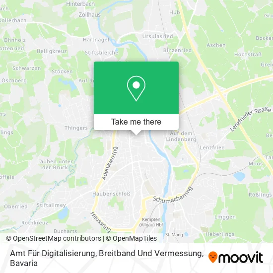 Карта Amt Für Digitalisierung, Breitband Und Vermessung
