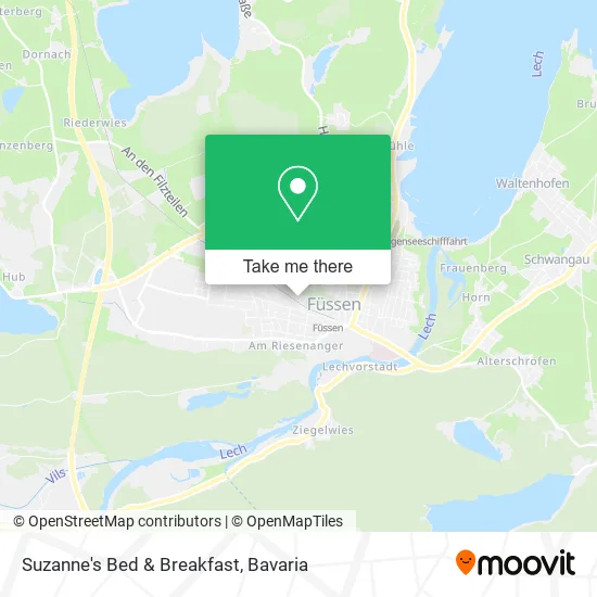 Карта Suzanne's Bed & Breakfast