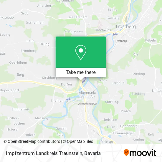 Карта Impfzentrum Landkreis Traunstein