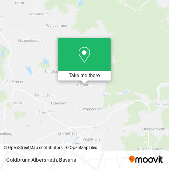Карта Goldbrunn,Albersrieth