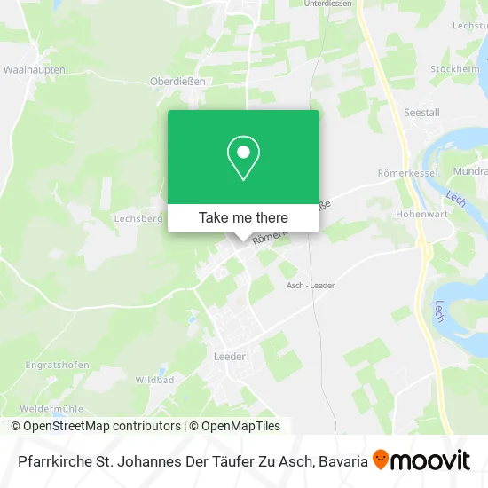 Карта Pfarrkirche St. Johannes Der Täufer Zu Asch