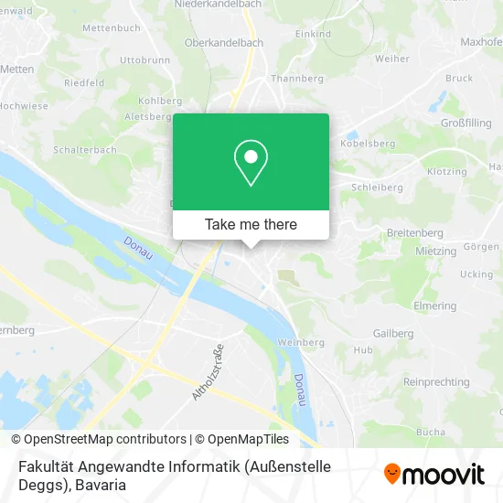 Карта Fakultät Angewandte Informatik (Außenstelle Deggs)