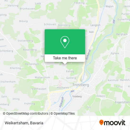 Карта Weikertsham