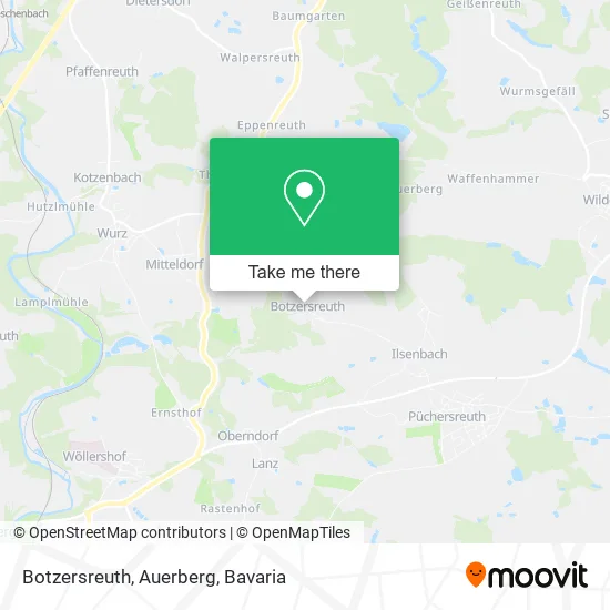 Карта Botzersreuth, Auerberg