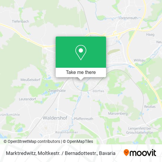 Marktredwitz, Moltkestr. / Bernadottestr. map