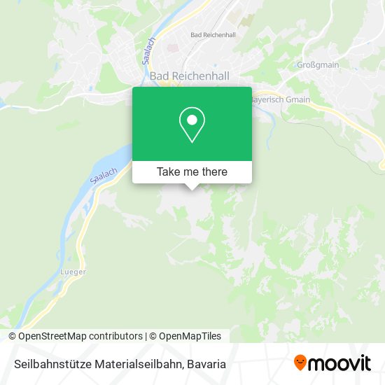 Seilbahnstütze Materialseilbahn map