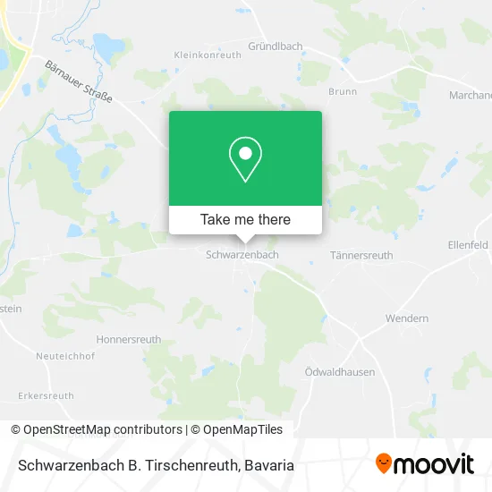 Карта Schwarzenbach B. Tirschenreuth