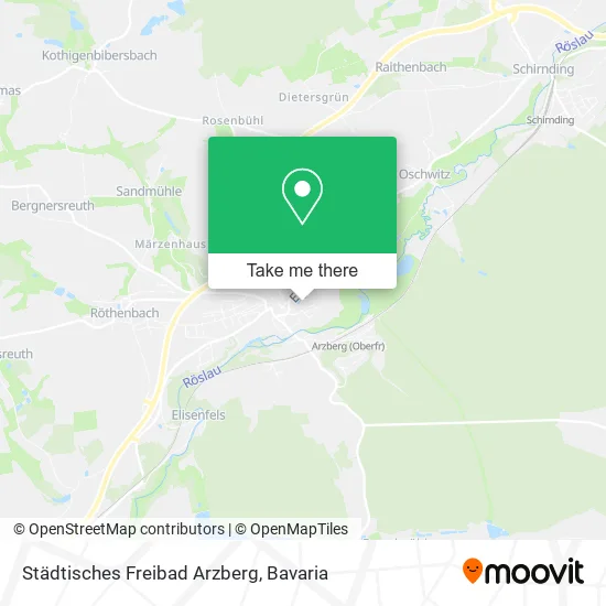Карта Städtisches Freibad Arzberg
