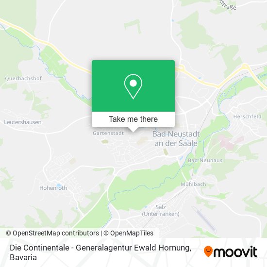 Карта Die Continentale - Generalagentur Ewald Hornung