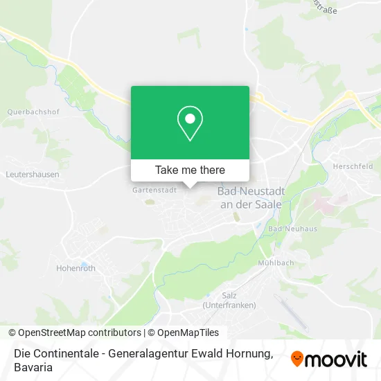 Карта Die Continentale - Generalagentur Ewald Hornung