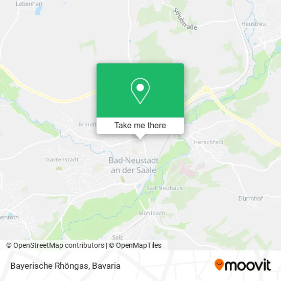 Карта Bayerische Rhöngas