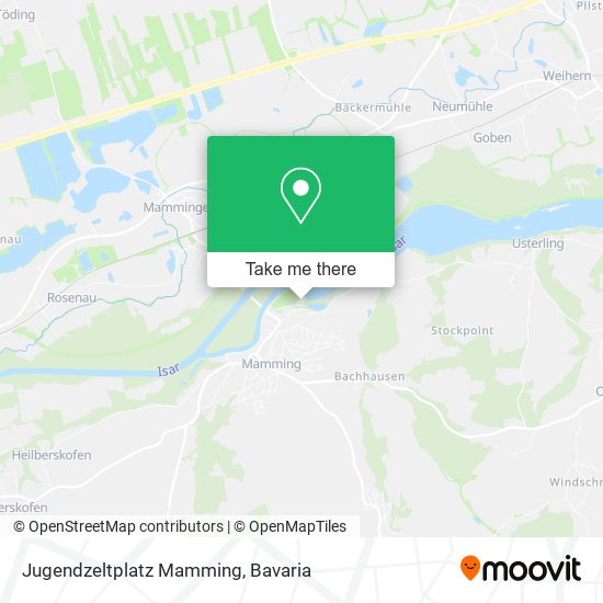 Карта Jugendzeltplatz Mamming
