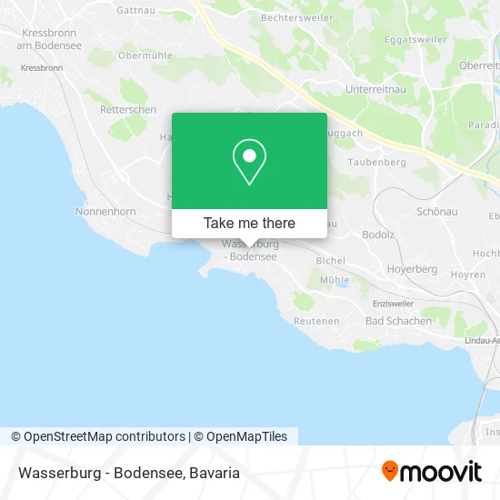 Карта Wasserburg - Bodensee
