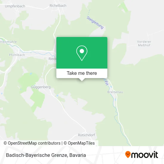 Карта Badisch-Bayerische Grenze