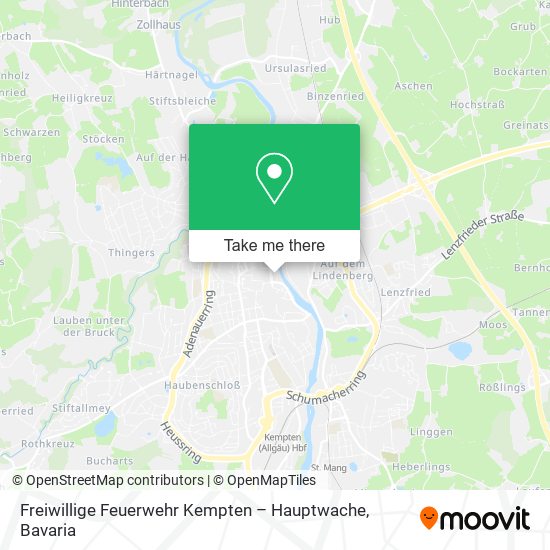 Карта Freiwillige Feuerwehr Kempten – Hauptwache