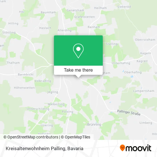 Карта Kreisaltenwohnheim Palling