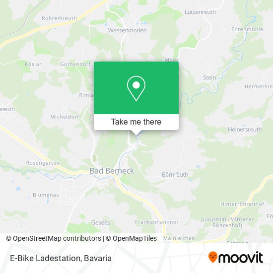 E-Bike Ladestation map