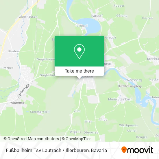 Карта Fußballheim Tsv Lautrach / Illerbeuren