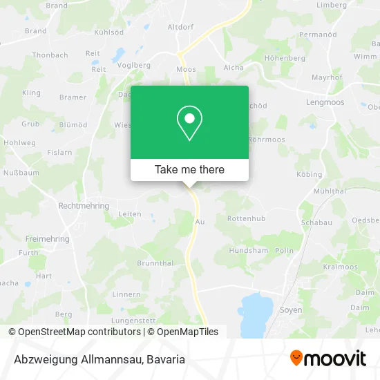 Карта Abzweigung Allmannsau
