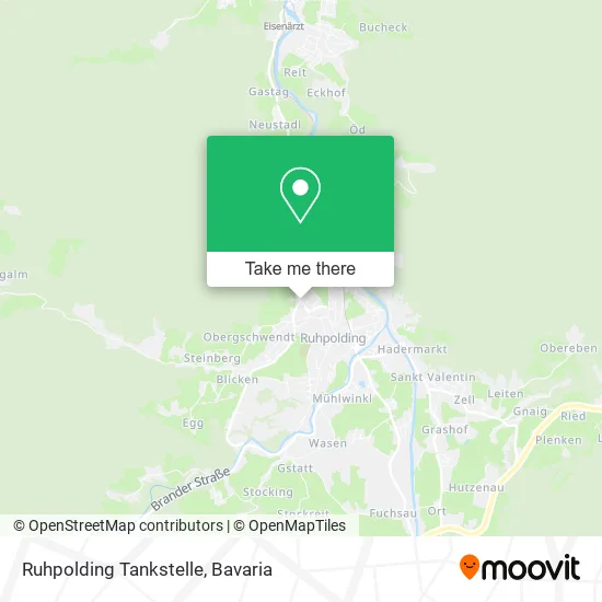 Карта Ruhpolding Tankstelle