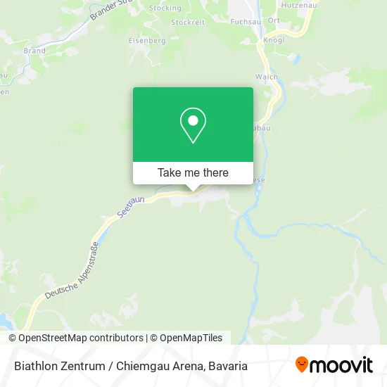 Biathlon Zentrum / Chiemgau Arena map