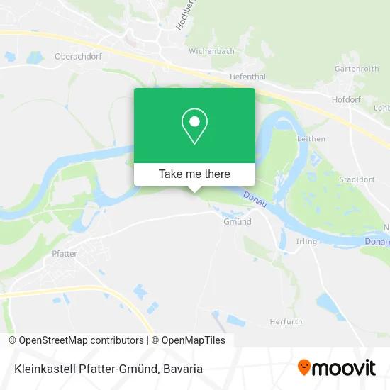 Карта Kleinkastell Pfatter-Gmünd