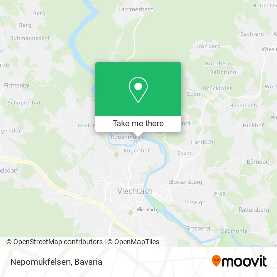 Карта Nepomukfelsen