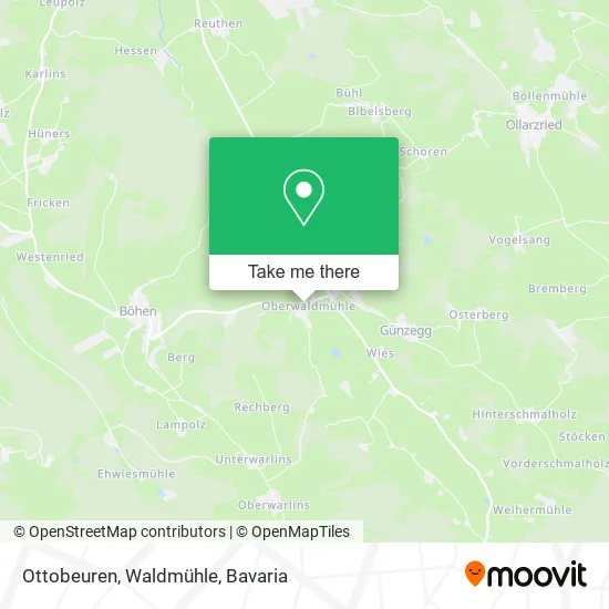 Карта Ottobeuren, Waldmühle