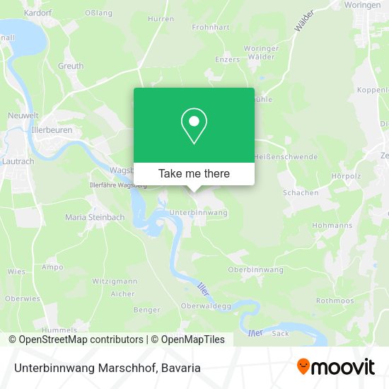 Карта Unterbinnwang Marschhof