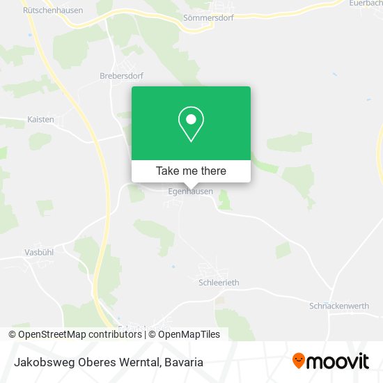 Jakobsweg Oberes Werntal map