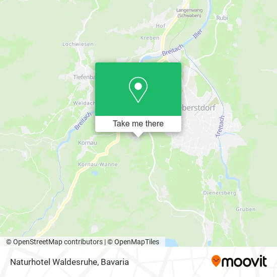 Карта Naturhotel Waldesruhe