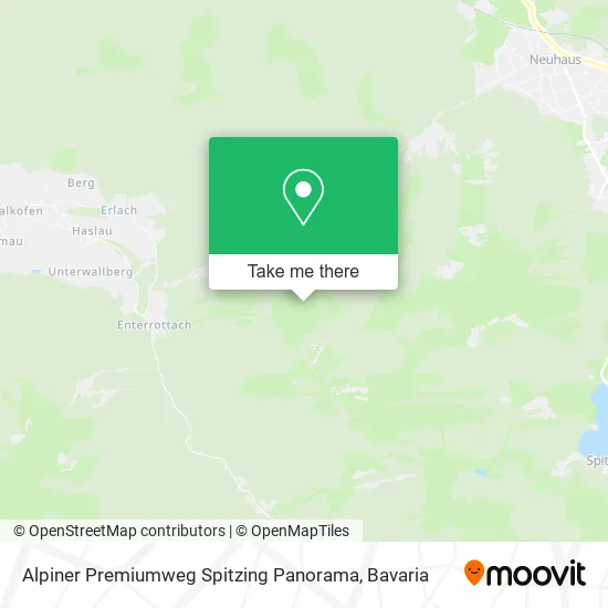Карта Alpiner Premiumweg Spitzing Panorama