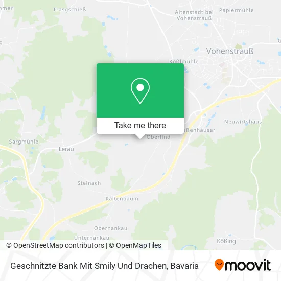 Карта Geschnitzte Bank Mit Smily Und Drachen