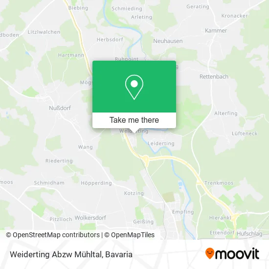 Карта Weiderting Abzw Mühltal