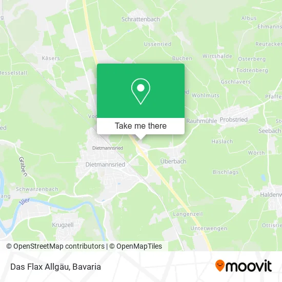 Карта Das Flax Allgäu