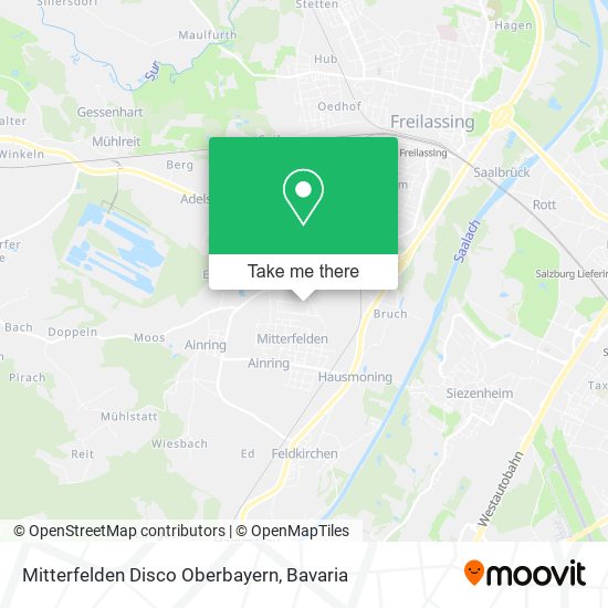 Mitterfelden Disco Oberbayern map